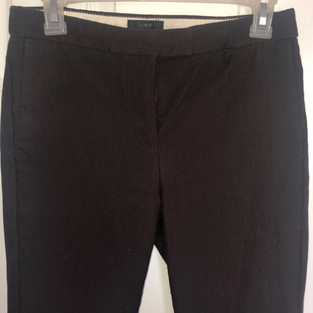 J. CREW RYDER STRETCH SKINNY BROWN PANTS SIZE 2